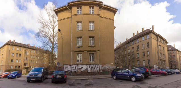 Der riesige Wohnkomplex an der Kantstrasse steht dem Wohnungsmarkt nicht mehr zur Verfügung. Nur noch wenige Wohnungen sind vermietet.